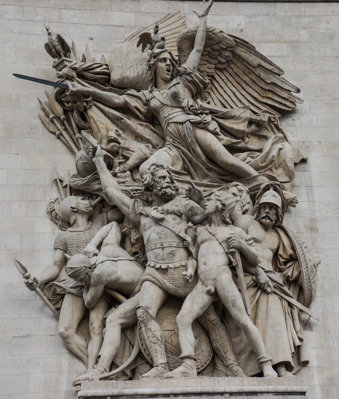 Departure of the Volunteers statue at the Arc de Triomphe