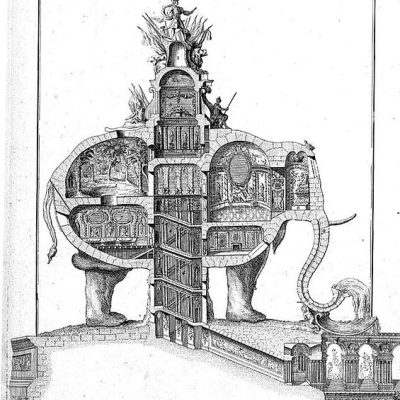 L'Éléphant Triomphal designed in 1758.